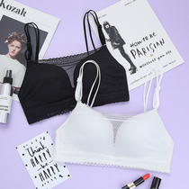 Lingerie Suit Slim lace Sexy Beauty back collection Breast Girl Bra Poly small breasts Toothless Steel Ring Bra