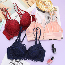 Underwear womens thin small breasts gather lace sexy girl Japanese cute baby anti-sagging beauty back bra