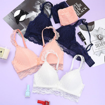 Underwear Feminists No steel ring to woo small breasts for small breasts Bra Sexy Lace Side Student High School Girl Bra