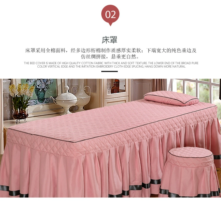 Vẻ đẹp mới trải giường bốn bộ cao cấp giường cơ thể massage massage giường beauty salon SPA sức khỏe trải giường cotton khăn trải giường spa giá rẻ