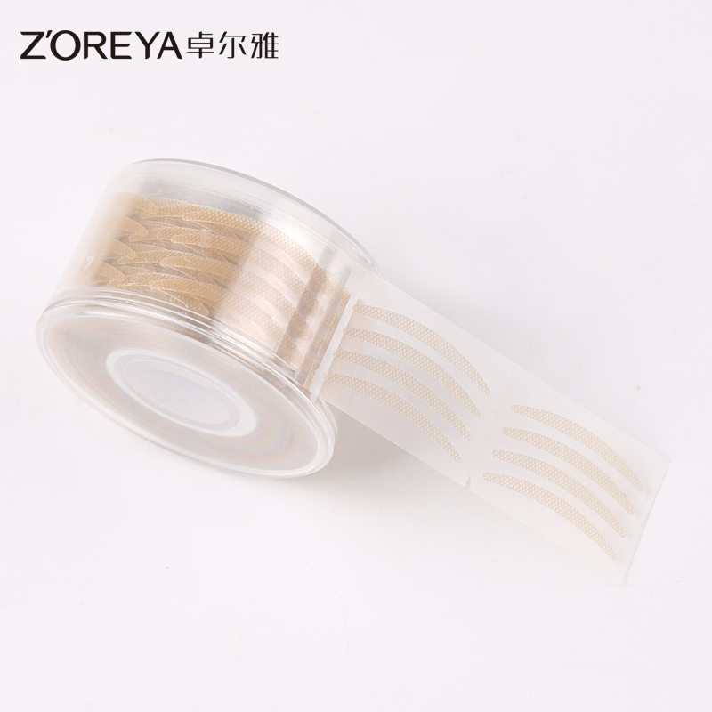 蕾丝网状双眼皮贴透气肉色无痕自然防水粘隐形透明美妆工具