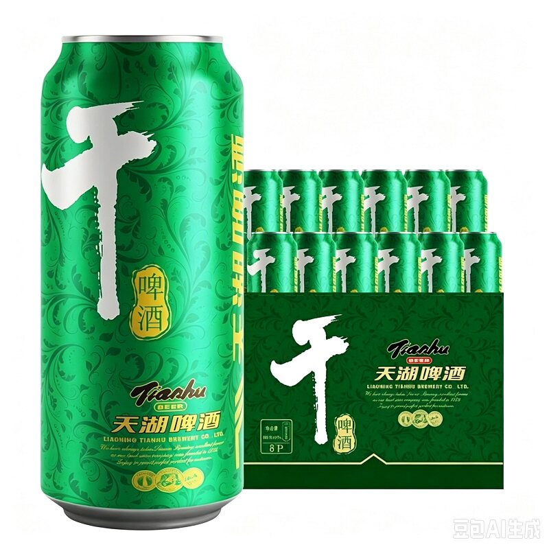 天湖啤酒8度干啤500ml*12听整箱啤酒听罐装易拉旗舰店聚会批发