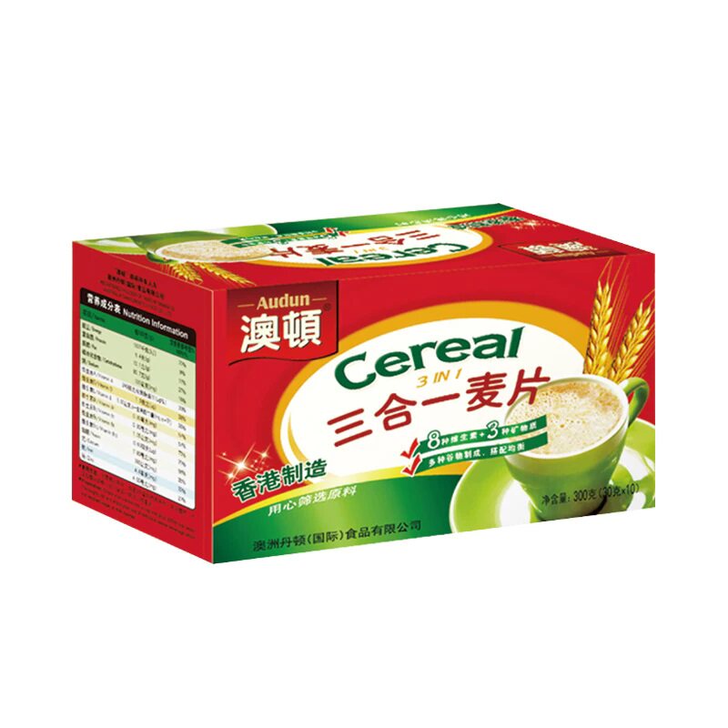 澳顿三合一纯燕麦片即食冲饮10小包