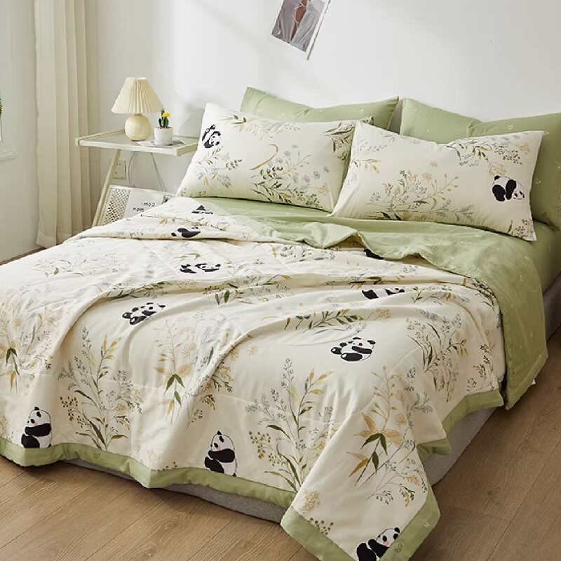 奥若拉A类里外全棉空调被纯棉被子被芯夏被可机洗夏凉被四件套