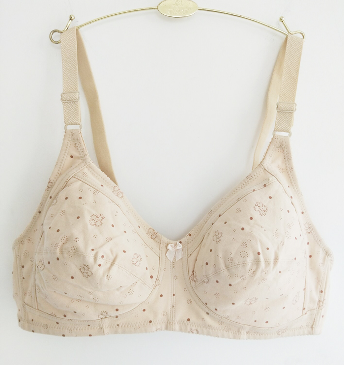 Áo lót cotton cho bé gái mùa hè XL phần mỏng tập hợp những người phụ nữ trung niên béo không có vòng thép thời trang nữ cao cấp