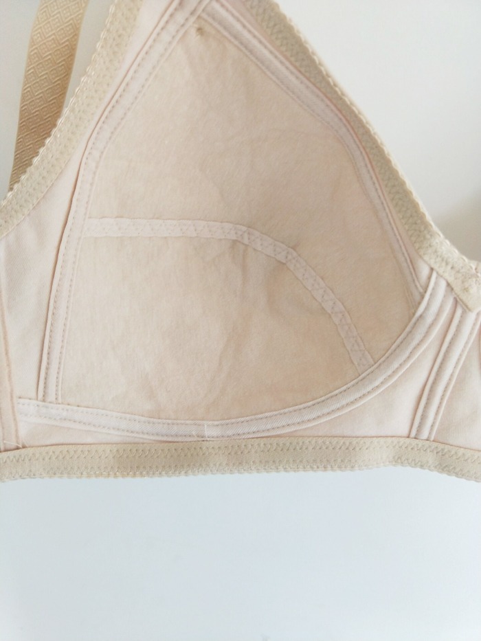 Áo lót cotton cho bé gái mùa hè XL phần mỏng tập hợp những người phụ nữ trung niên béo không có vòng thép thời trang nữ cao cấp