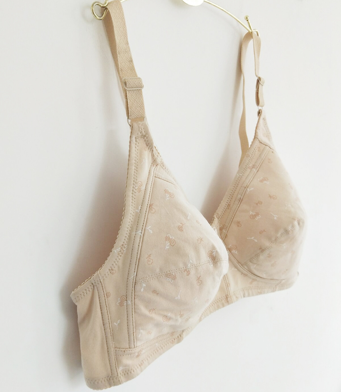 Áo lót cotton cho bé gái mùa hè XL phần mỏng tập hợp những người phụ nữ trung niên béo không có vòng thép thời trang nữ cao cấp