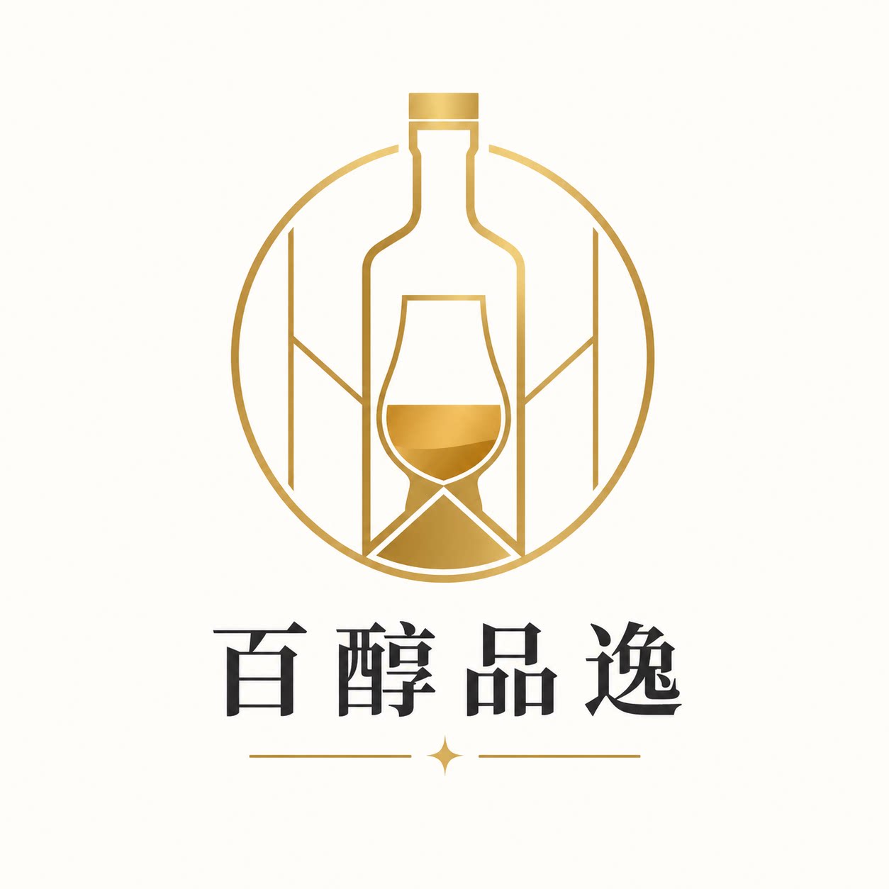 百醇品逸中外名酒的LOGO
