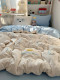 Class a Double-Layer Gauze Four-Piece Set 2026 New Cloud-Soft Gauze Cotton Embroidered Quilt Cover 0.9m Student Dormitory Three-Piece Set 3