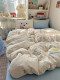 Class a Double-Layer Gauze Four-Piece Set 2026 New Cloud-Soft Gauze Cotton Embroidered Quilt Cover 0.9m Student Dormitory Three-Piece Set 3