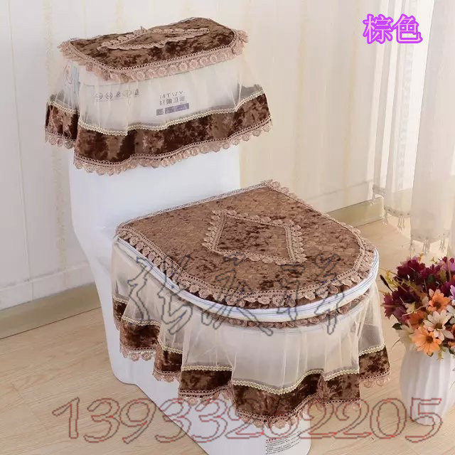 Upscale gold drilling down toilet Three sets of toilet cushion