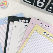 The three little bear students B5 are cute with the hat are B5 loose-leaf to sign this creative cute study notebook