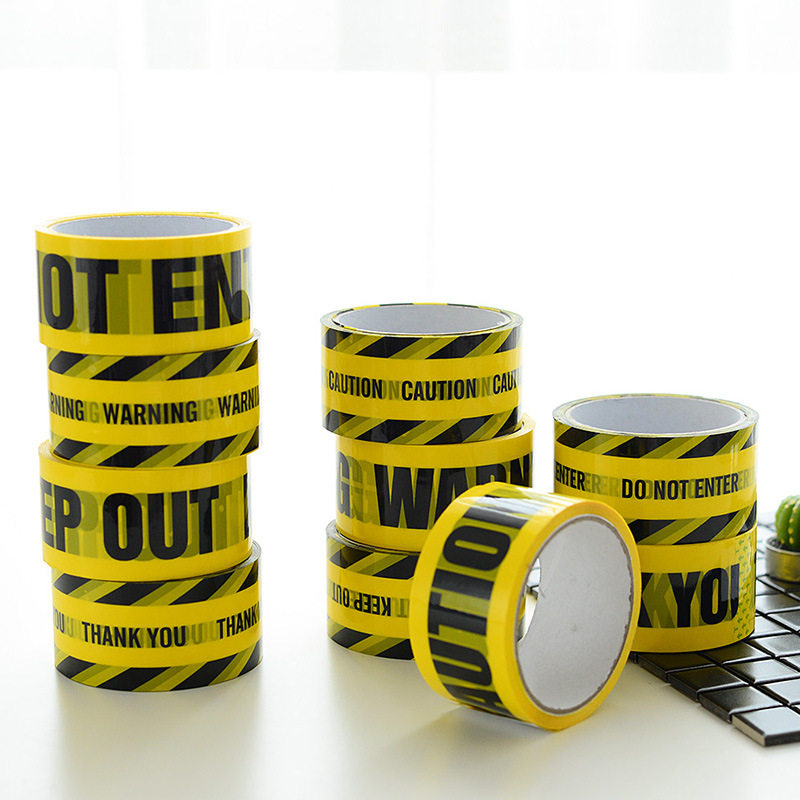 English Warning Tape, Caution Tape, Construction Vehicle Party Supplies, Children's Birthday Party Background Decoration 4.8cm Wide