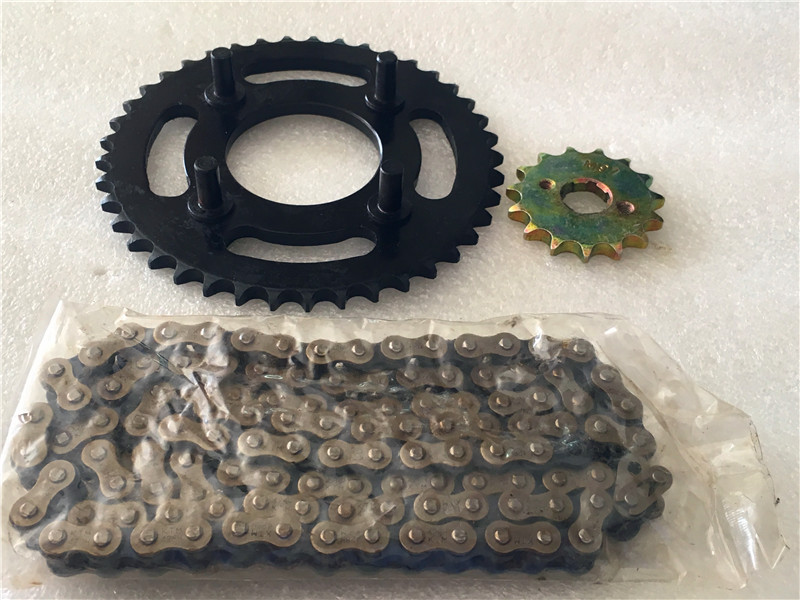 Áp dụng cho đầu máy Sanyang Zhonghuazi 150 bộ dây chuyền 4 lỗ với cột nhô ra Xia Xing ZH150 bánh xích xích - Xe máy Gears Nhông sên dĩa xe Wave
