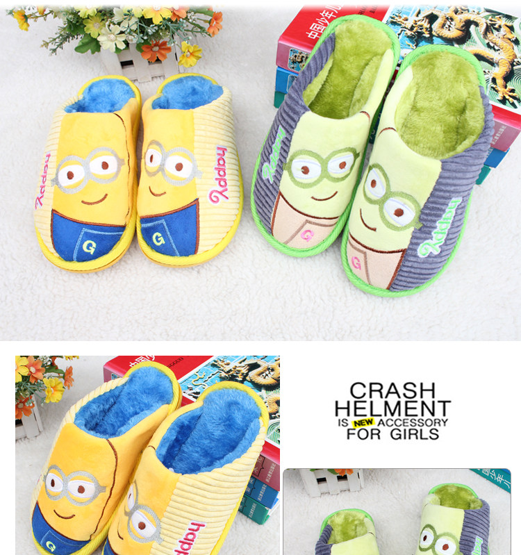 Pantoufles enfants en suède pour hiver - semelle caoutchouc - Ref 986877 Image 39