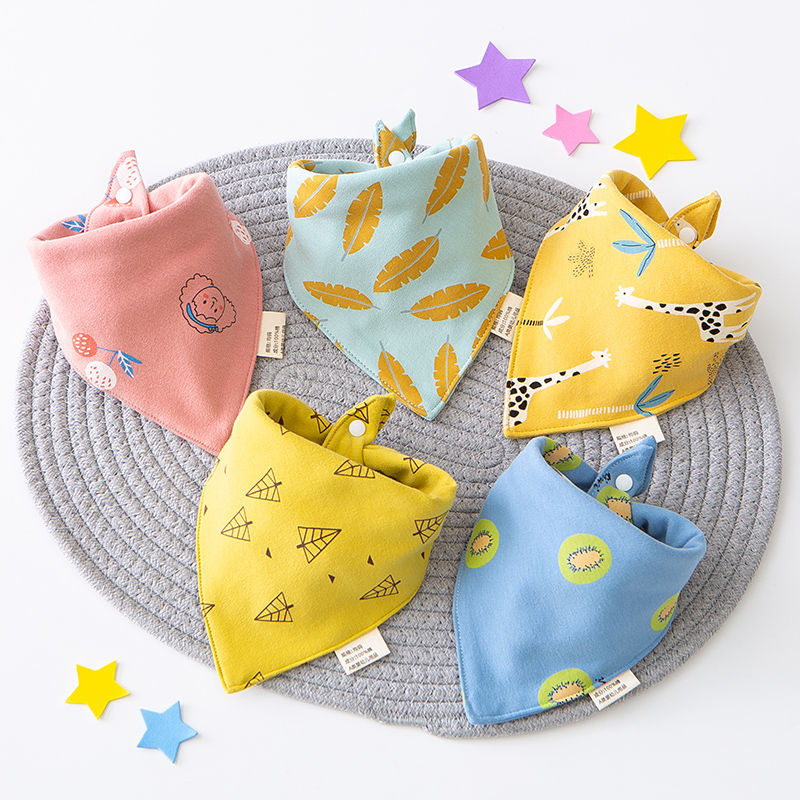 Saliva Towel Baby Pure Cotton Bib Hood Autumn Winter Newborns Headscarf Children Scarves Spat Around Baby Triangle Towels