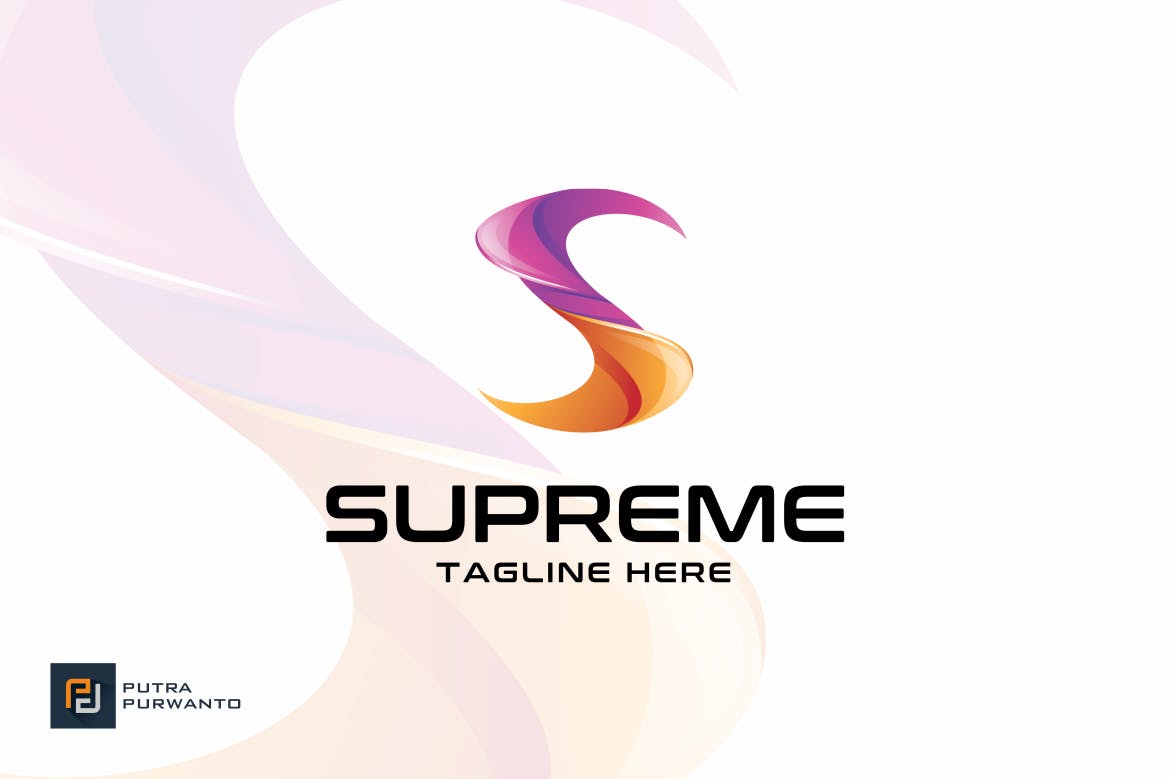 英文字母S创意图形Logo商标设计模板 Supreme / Letter S – Logo Template