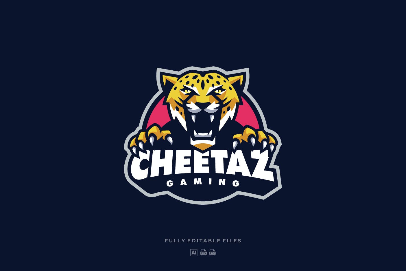 猎豹体育运动&电子竞技Logo徽标设计模板 Cheetah Sports and E-sports Logo