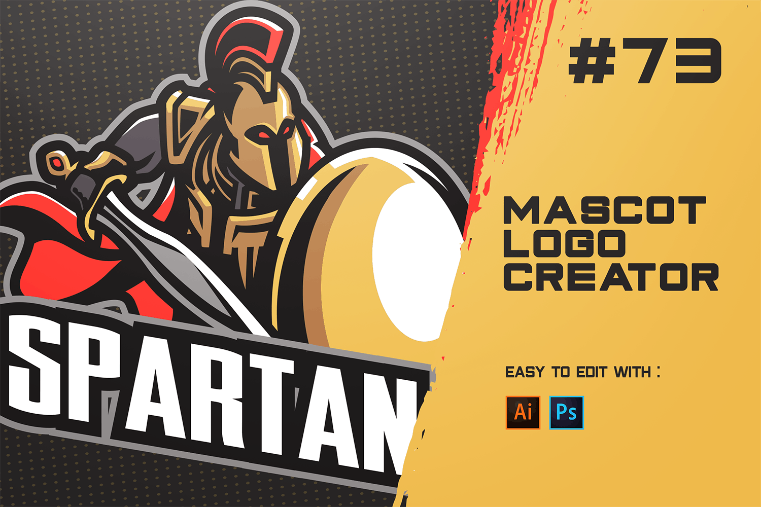 斯巴达战士电子竞技Logo设计模板 SPARTAN – E-Sports Logo Creator