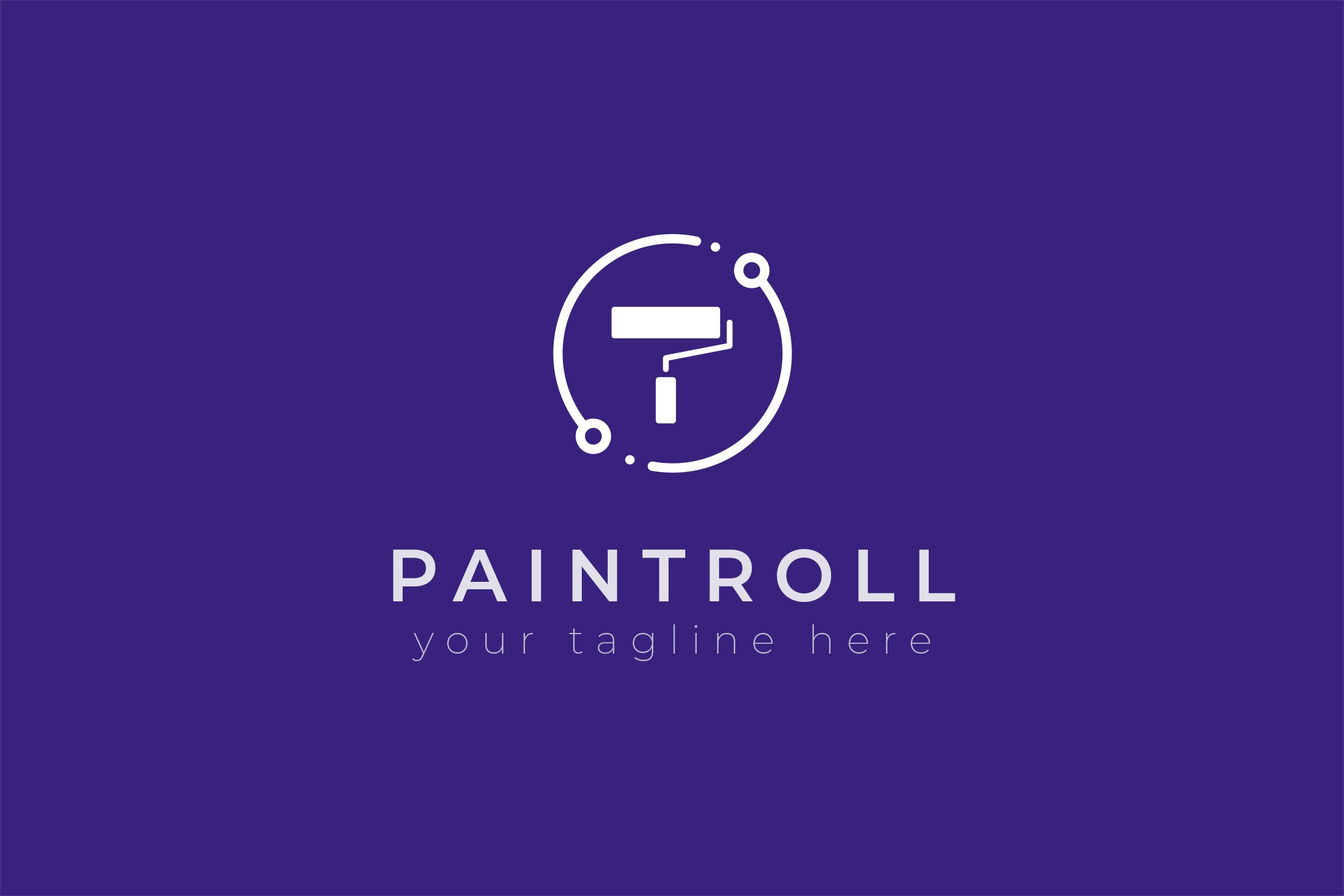 油漆品牌油漆滚刷图形Logo设计模板 Paintroll – Premium Logo Template