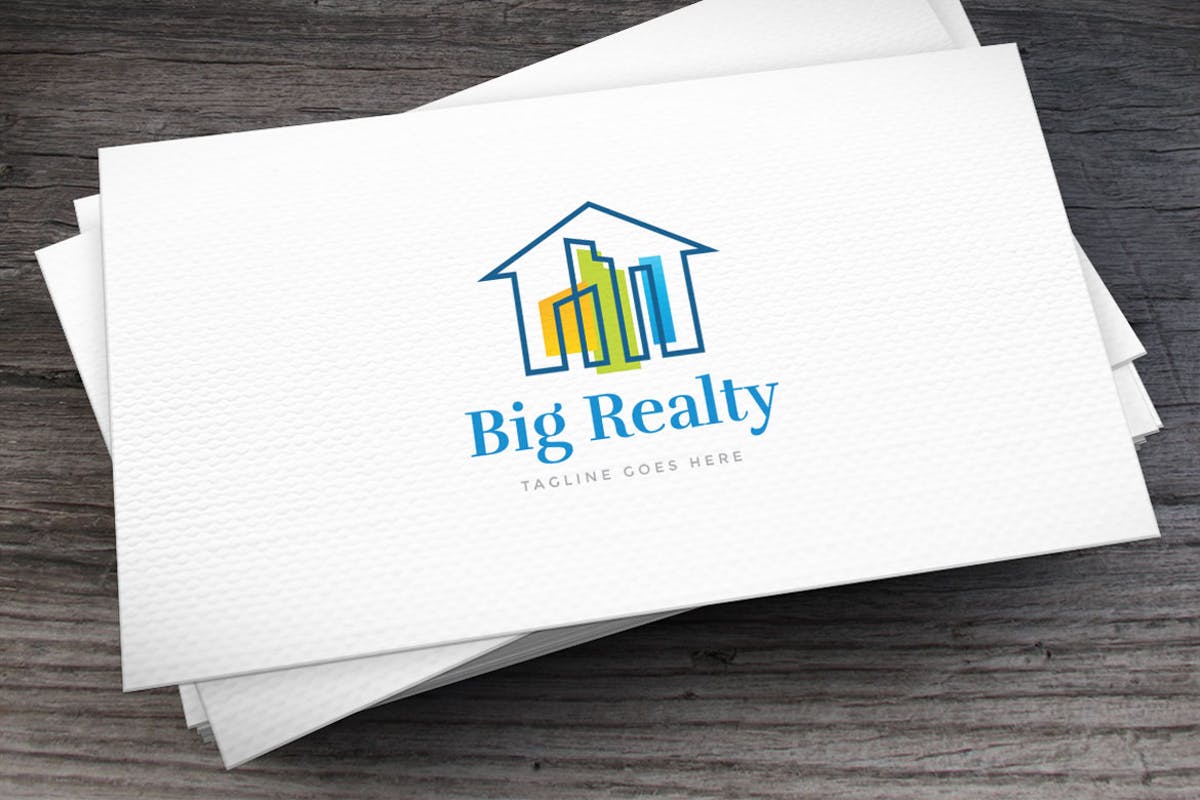 房地产建筑企业Logo设计模板 Big Realty Logo Template