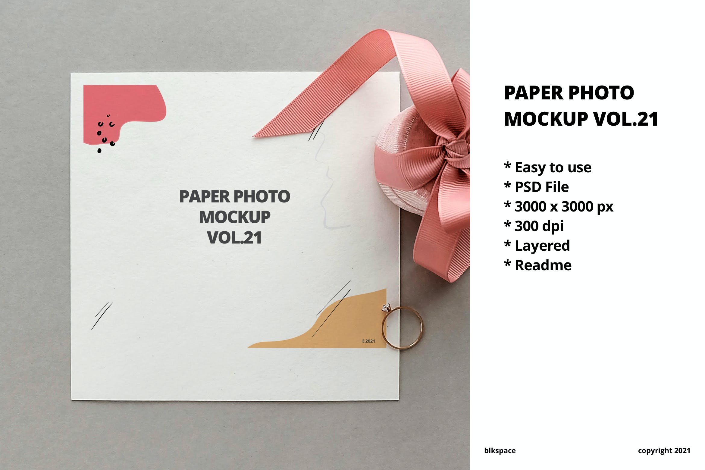 纸张照片展示样机模板v21 Paper Photo Mockup Vol.21