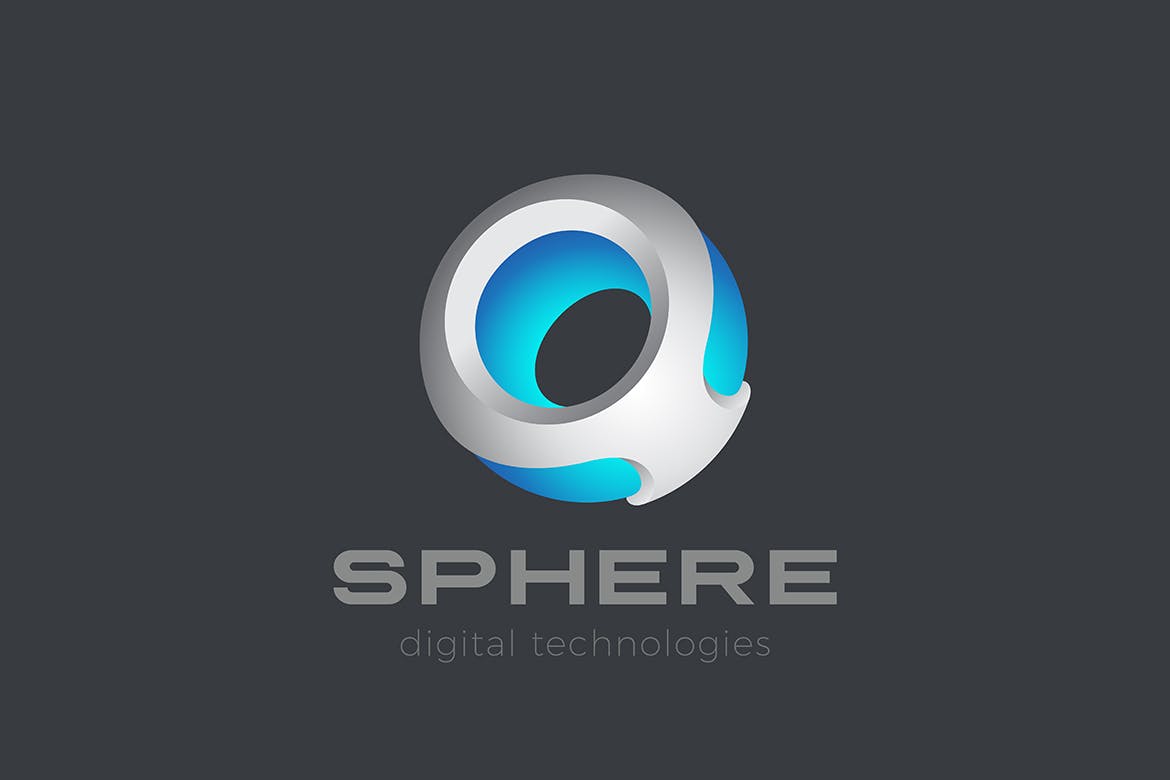 虚拟技术人工智能领域Logo设计模板 Logo Technology Virtual Future Sphere