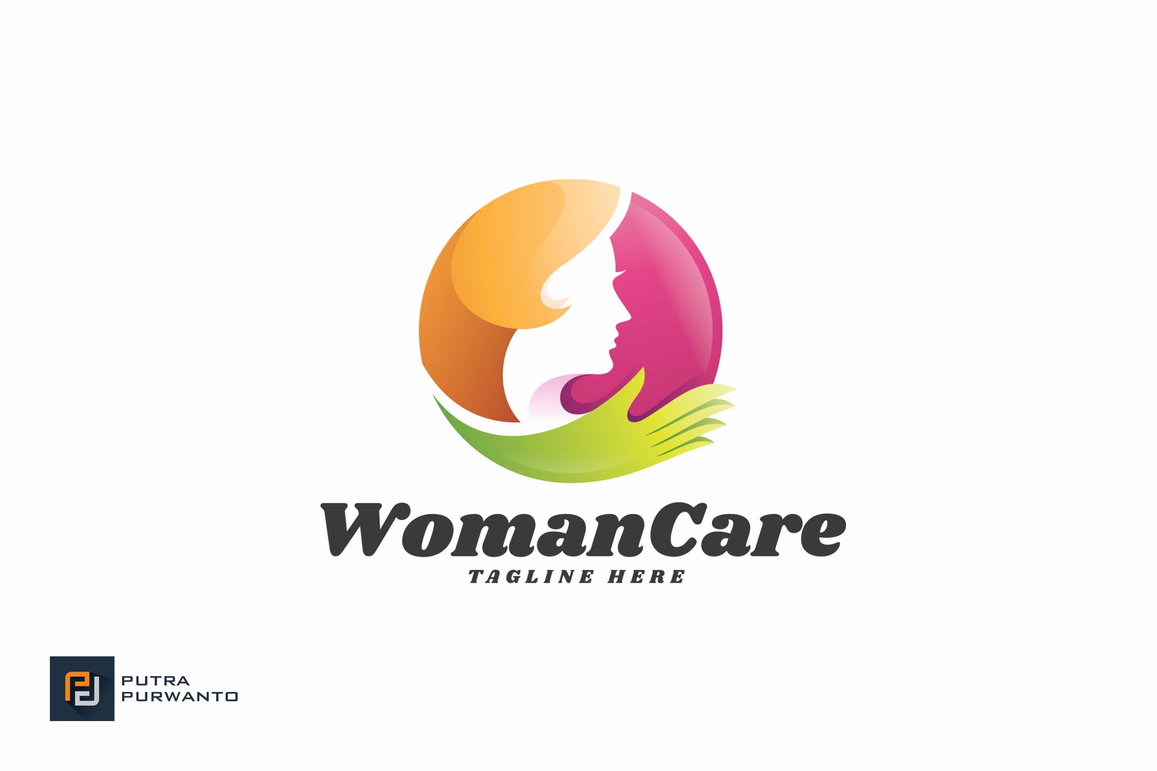 女性健康品牌Logo商标设计模板 Woman Care – Logo Template