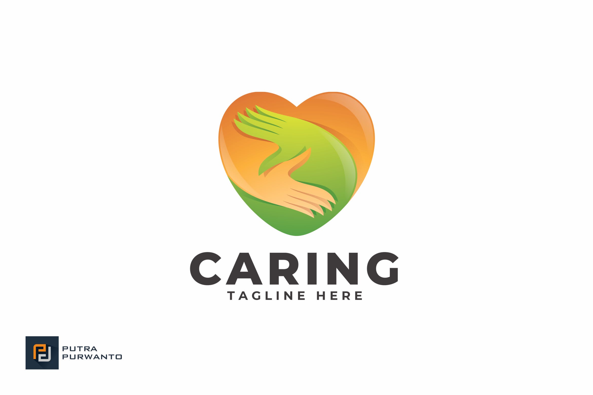 爱心之手慈善互助组织机构创意Logo设计模板 Caring – Logo Template