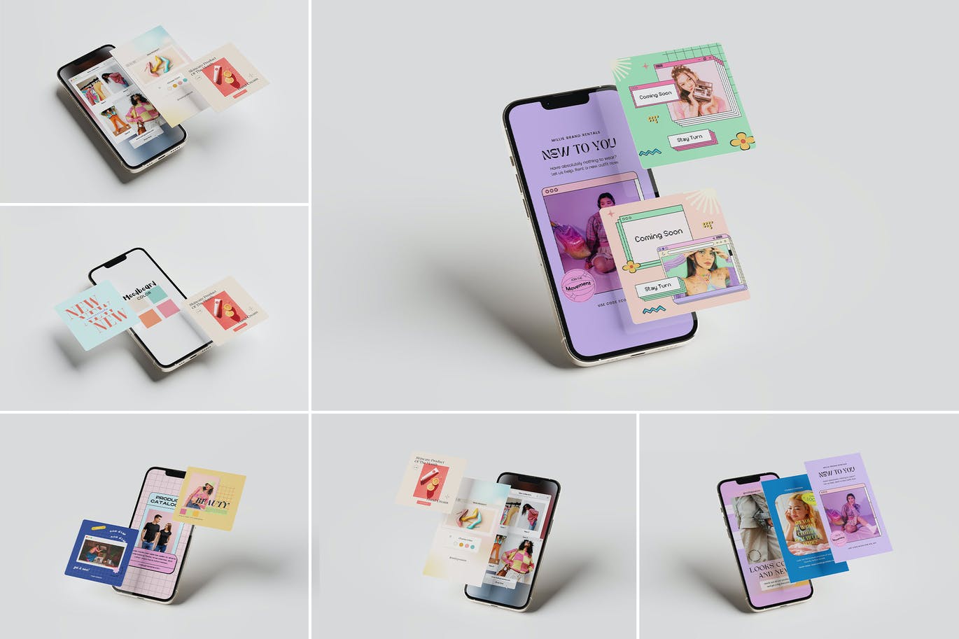 App应用手机演示样机素材 App Phone Presentation Mockup