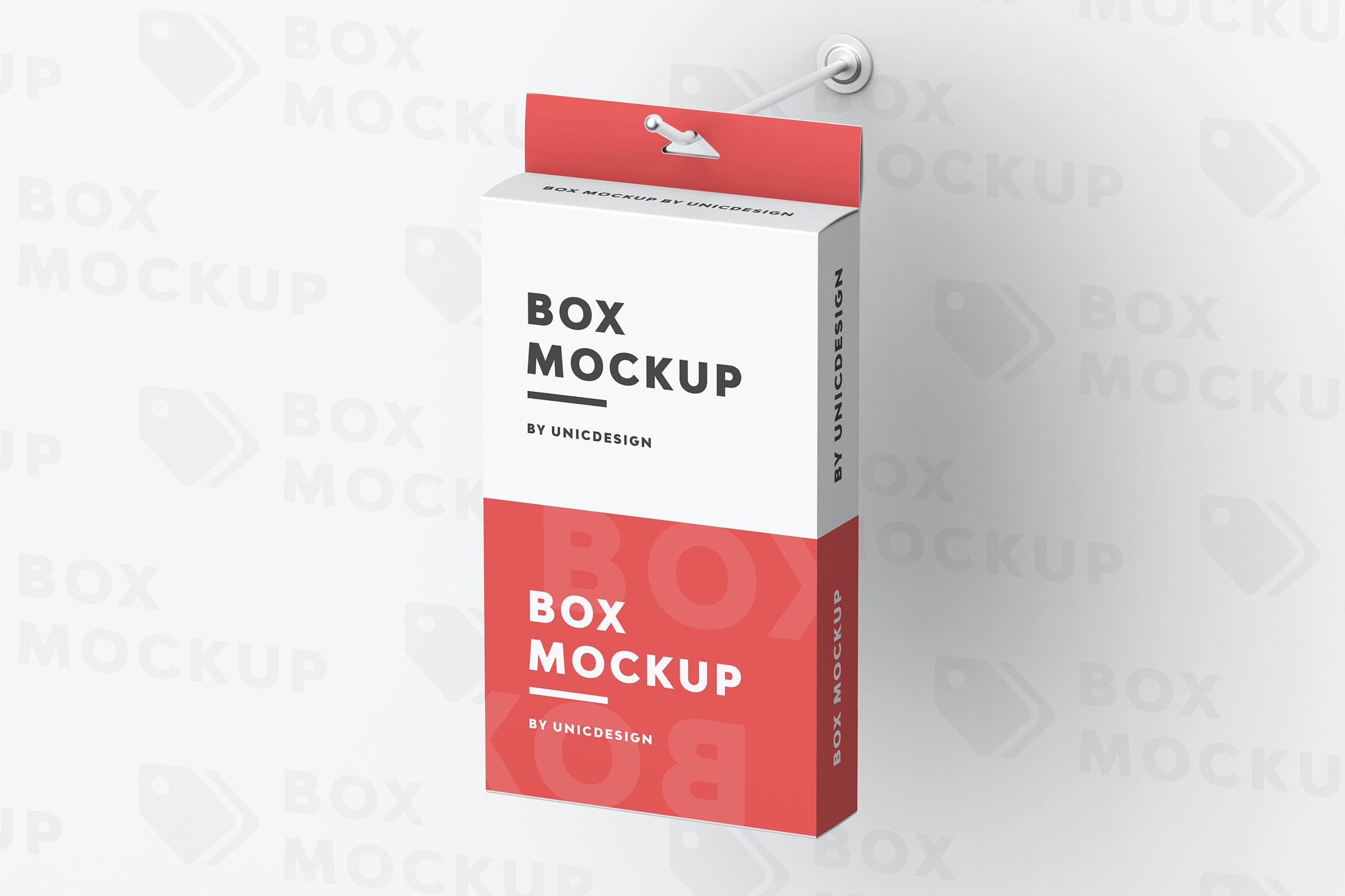 挂耳产品包装盒子样机模板 Box Mockup