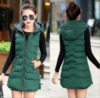 Quần áo cotton nữ mùa thu và mùa đông 2018 mới cực rộng kích thước lớn áo vest nữ 200 kg chất béo cotton mm áo khoác nữ