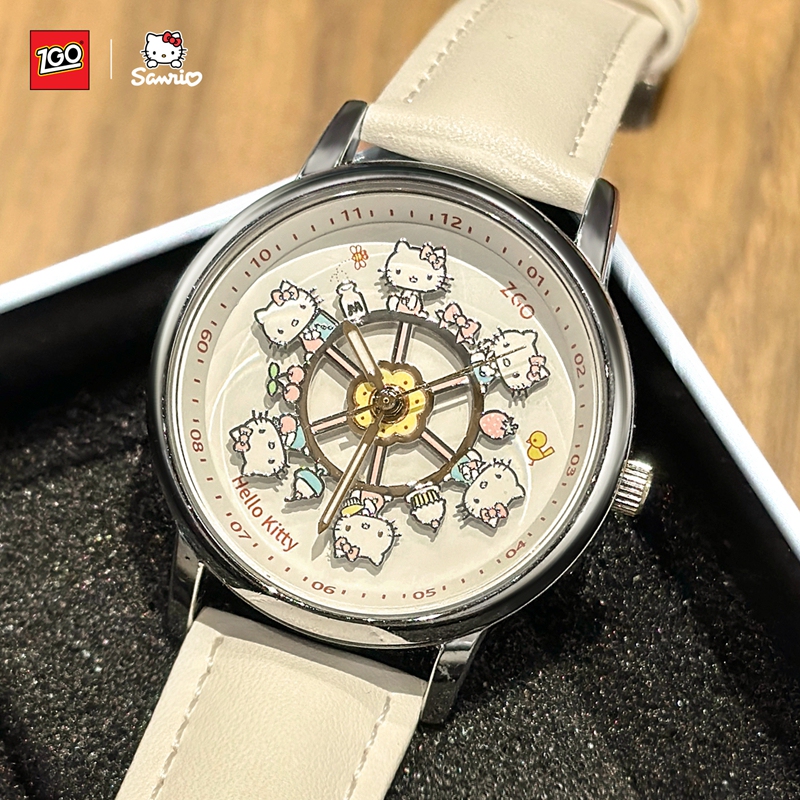 Sanrio Hello Kitty Co-Branded Watch for Women, Suitable for Middle and High School Students, Children, Girls, Birthday Gift, Genuine Product
