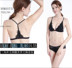 JERRIE Mock Sexy ren Bra Set Without A Thép Nhẫn Mặt trận Nút Triangle Cup Thu thập Underwear Thin. 