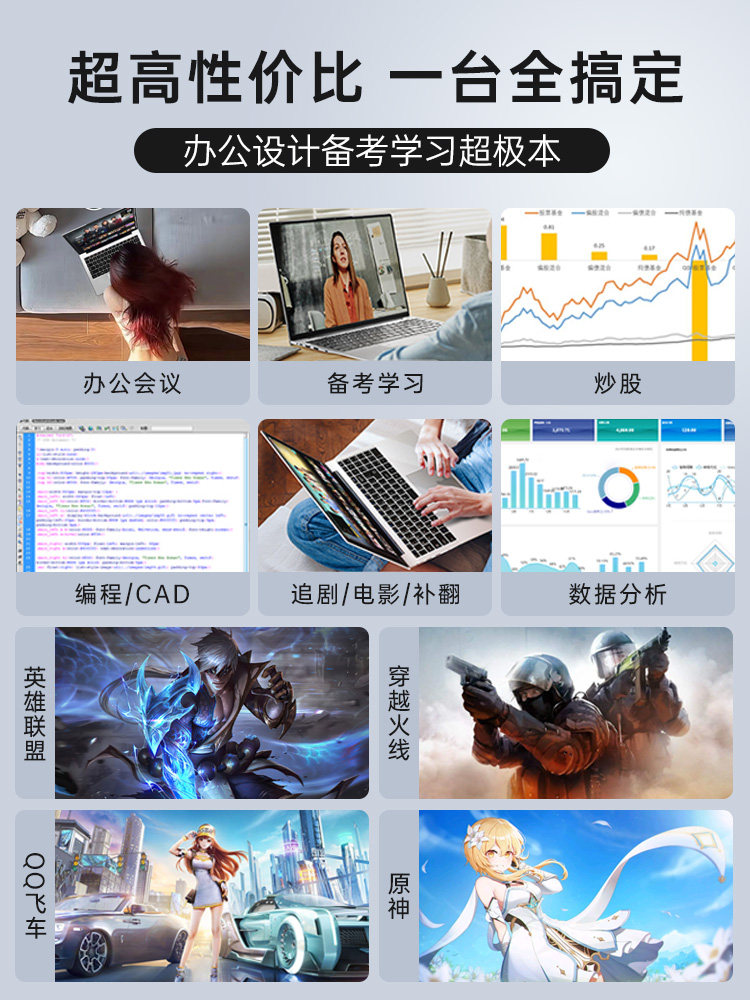 DERE Laptop Gaming Notebook with 5g Internet, Single Display, Portable, Lightweight Model 16inch Business Office Notebook [2026 New Product Ai Core I9] High-End Gaming Laptop