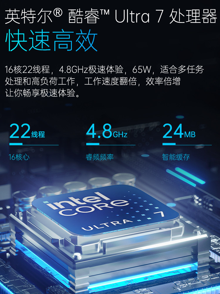 DERE Chinese-Made New Laptop Gaming Notebook Intel Core Ultra7 Efficient Ai Creation Notebook 2.5K Dynamic Large Screen College Student Editing Design Programming All-In-One Notebook