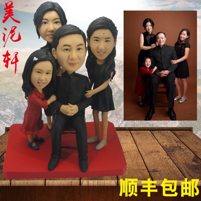 Clay People Soft Tao People Puppets Puppets Real Custom Paparazzi Photos Statue Doll Creative Wedding Birthday Lover Individuality 