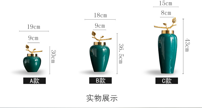 I and contracted sitting room creative flower arranging furnishing articles mesa of new Chinese style home decoration ceramic vase floral arrangements