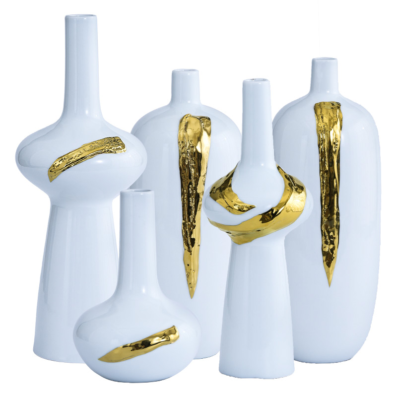 The Nordic ceramic vases, contracted and I home sitting room adornment ornament table dry flower arranging flowers is placed flowers