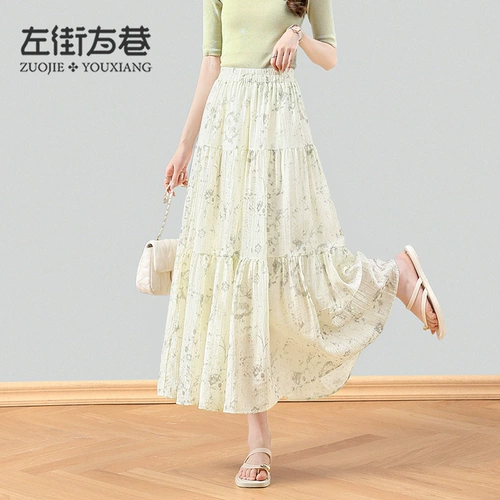 Шифоновая летняя юбка, тонкая мини-юбка, А-силуэт