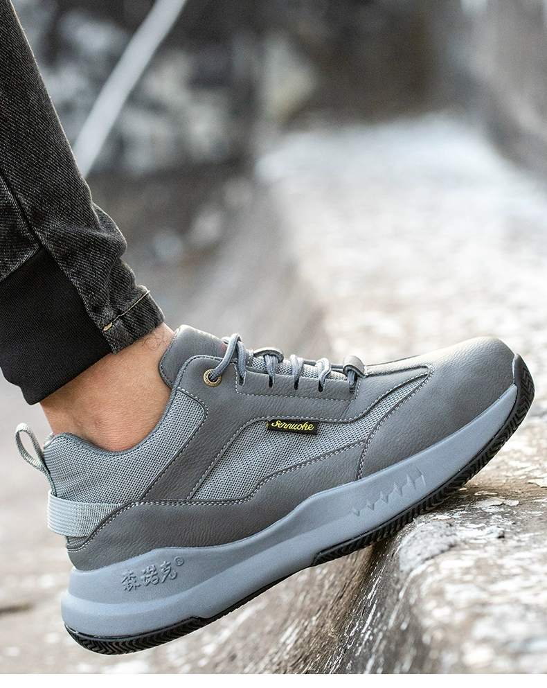 Steel-toe labor protection shoes for men and women, lightweight, soft-soled, anti-smash, anti-puncture, insulating shoelaces, steel plate, old insurance, casual and advanced