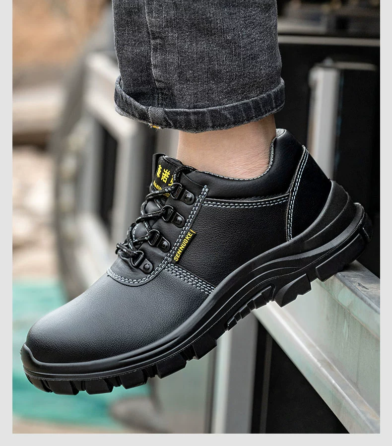 Senno Croubao shoes men's anti-smash and puncture-resistant steel toe lightweight summer style work old steel plate anti-slip construction site