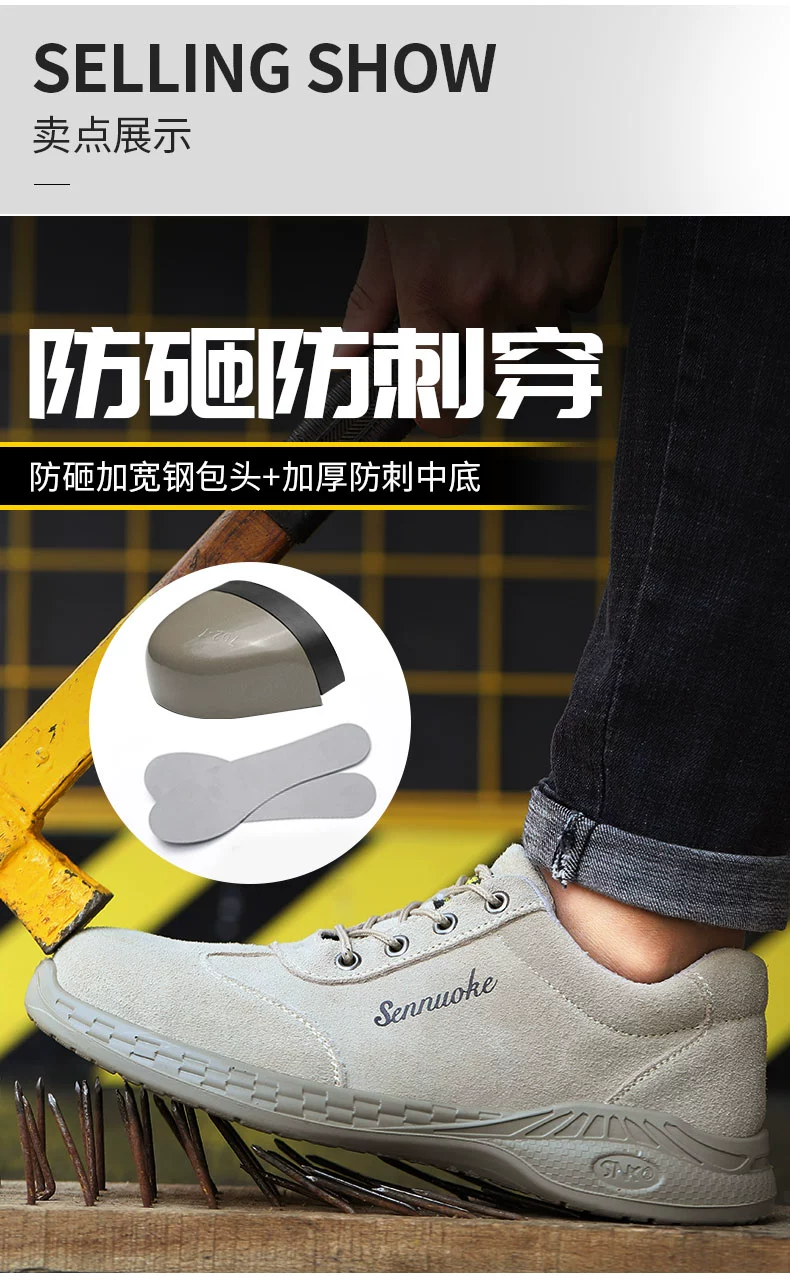 Labor protection shoes, men's work shoes, anti-odor, anti-smash, anti-puncture, steel toe cap, winter style cotton shoes, wear-resistant, special for welders