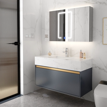 Light luxury bathroom cabinet combination hand washing basin cabinet set toilet washbasin modern simple washbasin sanitary ware