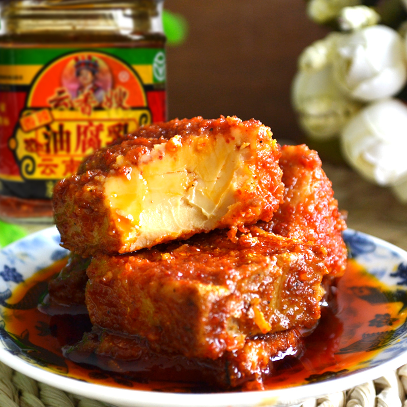 Yunnan specialty Muding Yunxiang sister-in-law special spicy oil fermented bean curd 265g bottled soymilk tofu spicy sauce under the meal
