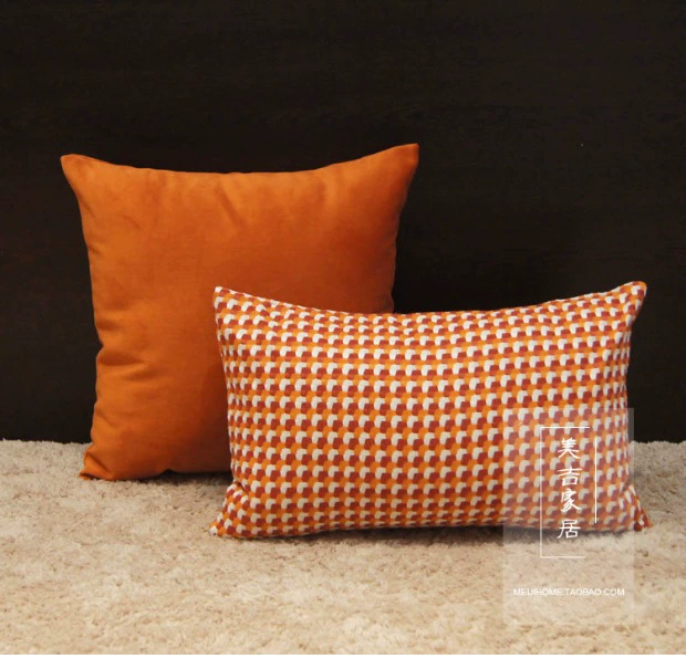 Orange kẻ sọc hiện đại tối giản sofa mẫu phòng ôm gối gối đệm gối thắt lưng - Trở lại đệm / Bolsters gối kê lưng văn phòng