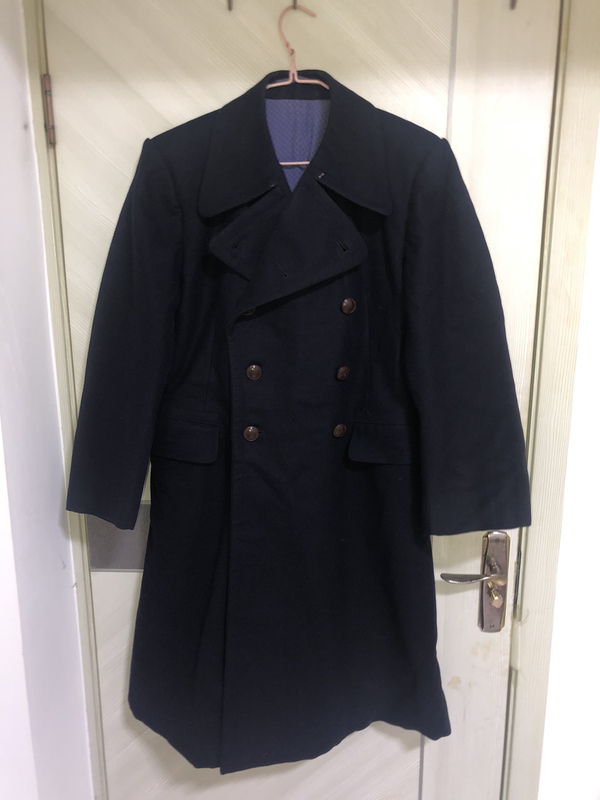 Good Condition 55Th Naval Officer Melton Wool Coat, Approximately Size 2, Collector's Grade, See Description