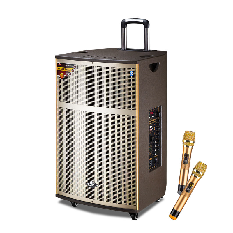 Mountain Ling Square Dance Acoustics Outdoor mobile High power performance Guitar Slingshot Sound Box Pull Rod Bluetooth Heavy Bass-Taobao