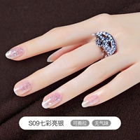 S09 Красочное яркое серебро (прозрачная вспышка)