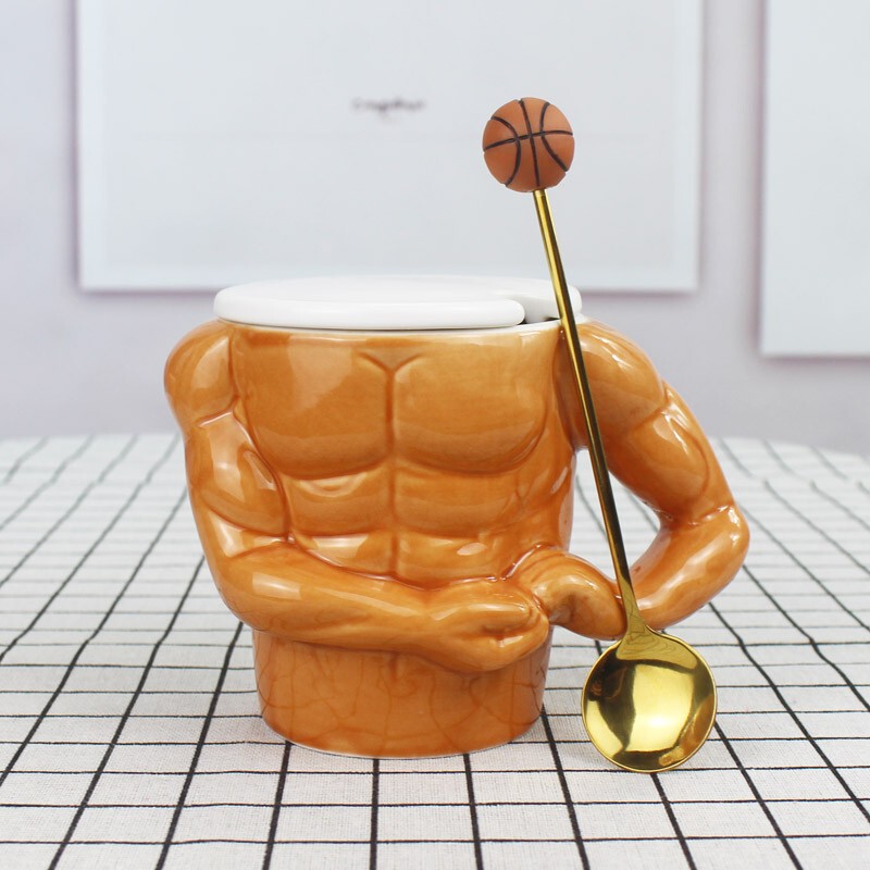 Creative and Cute Macho Ceramic Mug, Muscle Mug, Student Personality Prank Gift, Coffee Milk Water Cup Creative and Cute Macho Ceramic Mug, Muscle Mug, Student Personality Prank Gift, Coffee Milk Water Cup